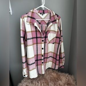 Boutique Pink Shacket - Medium